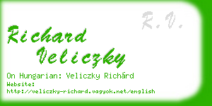 richard veliczky business card
